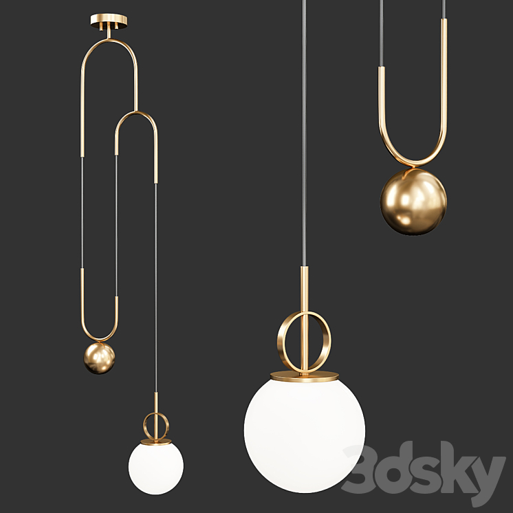 Cradle brass mid century new arrivals pulley pendant light