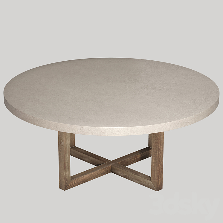Heston round shop coffee table