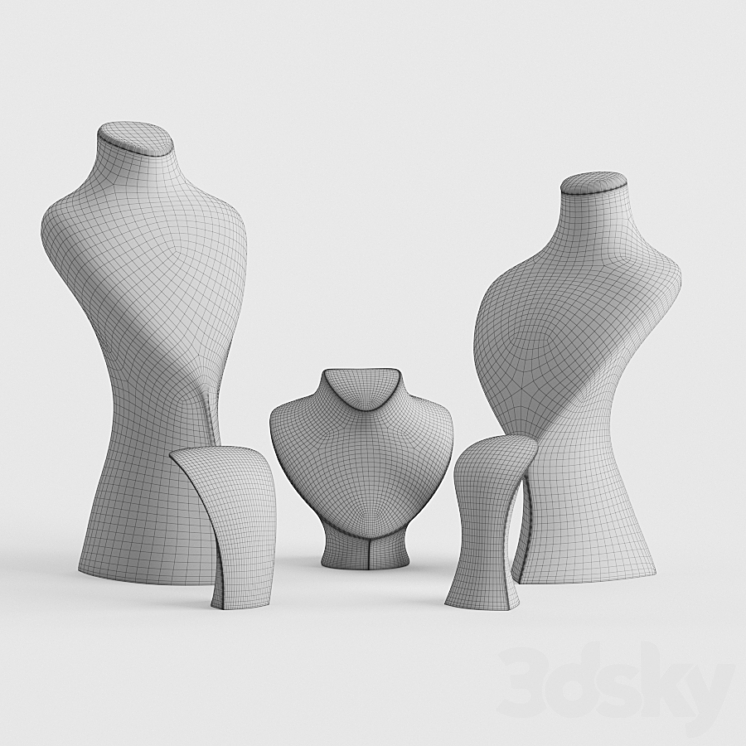 Jewelry discount mannequin torso