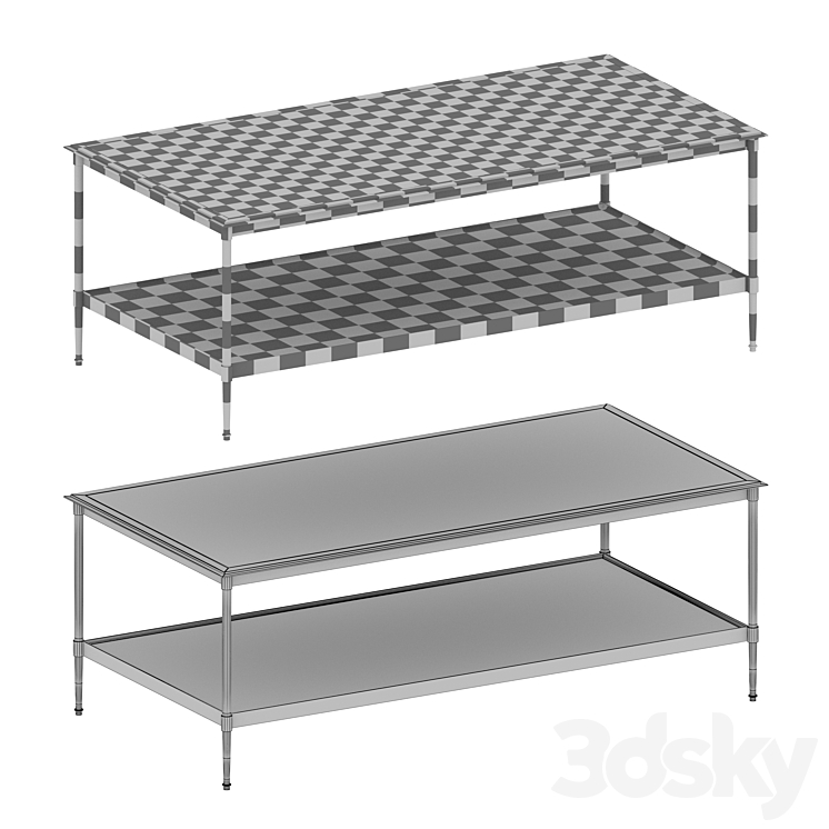 Kyra Coffee Table (Crate and Barrel) Table 3D model