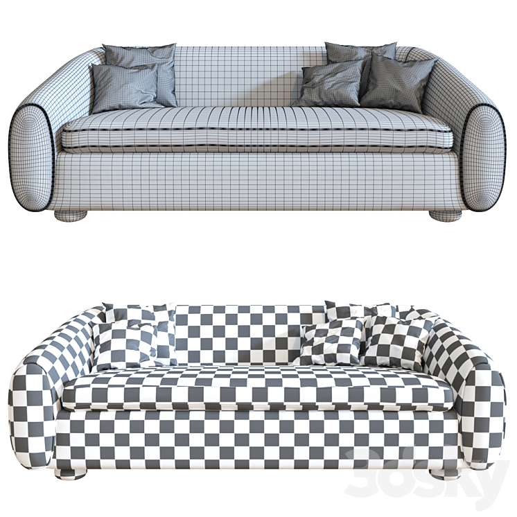 Yoji Sofa Urban Outfitters Sofa 3D model