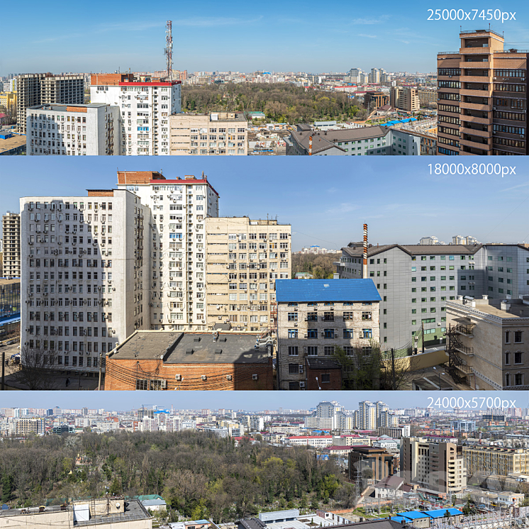Panorama of the city of Krasnodar - Panorama - 3D model
