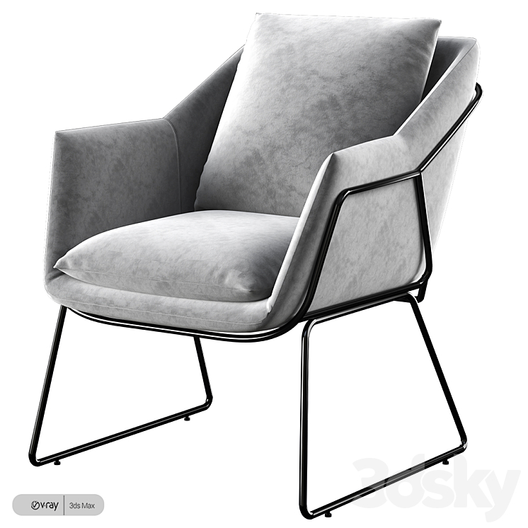Elle decor odile accent chair sales