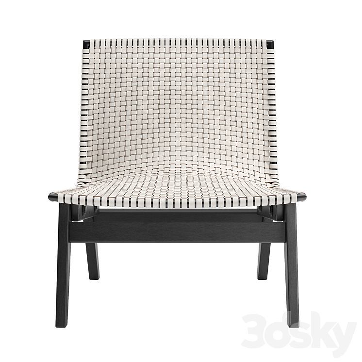 Cb2 woven leather chair sale