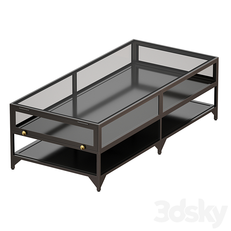 Ventana Display Coffee Table (Crate and Barrel) Table 3D model