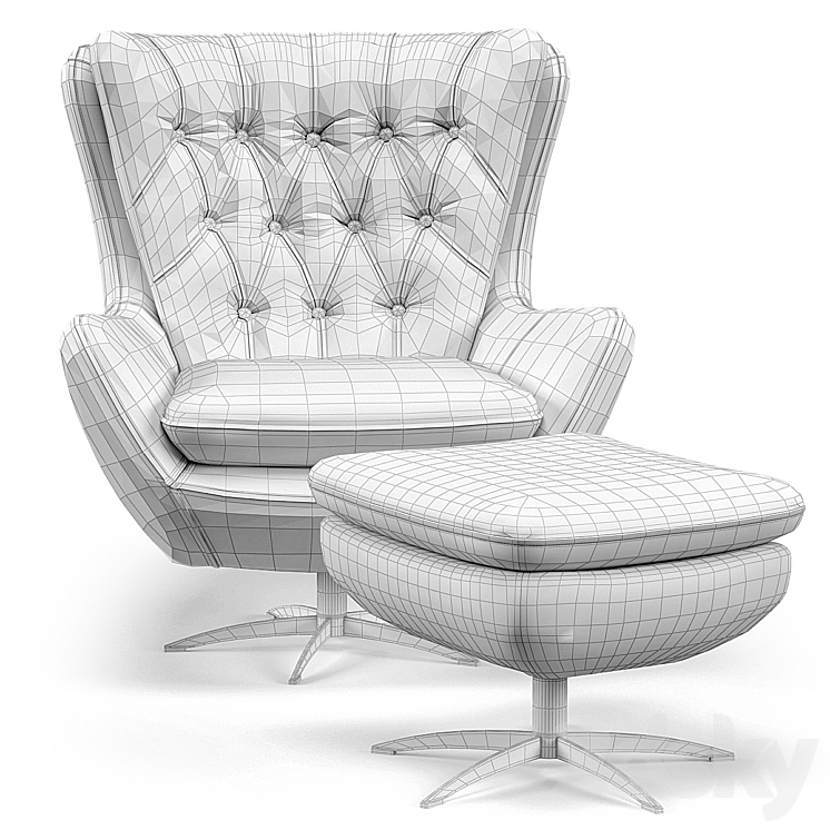 Wells upholstered store swivel armchair