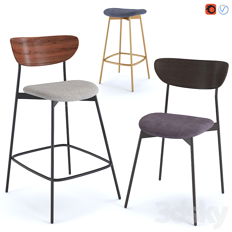 West elm modern petal counter stool online