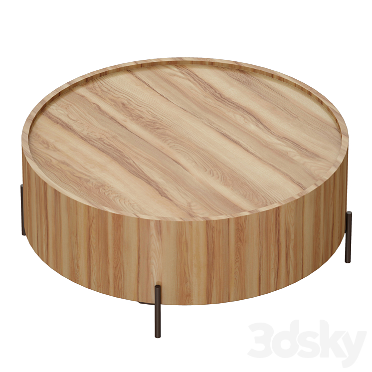 Luke Drum Table (Crate and Barrel) Table 3D model