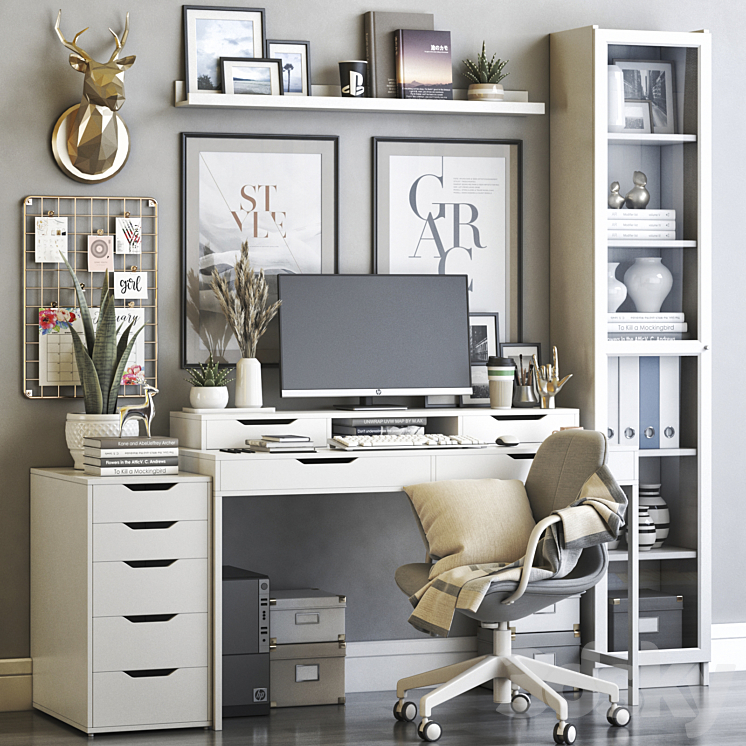 IKEA office workplace 63 - Office furniture - 3D model