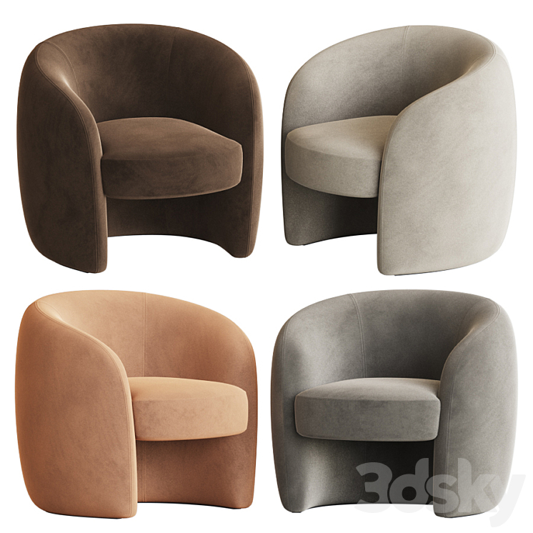 All modern shop barrel chair