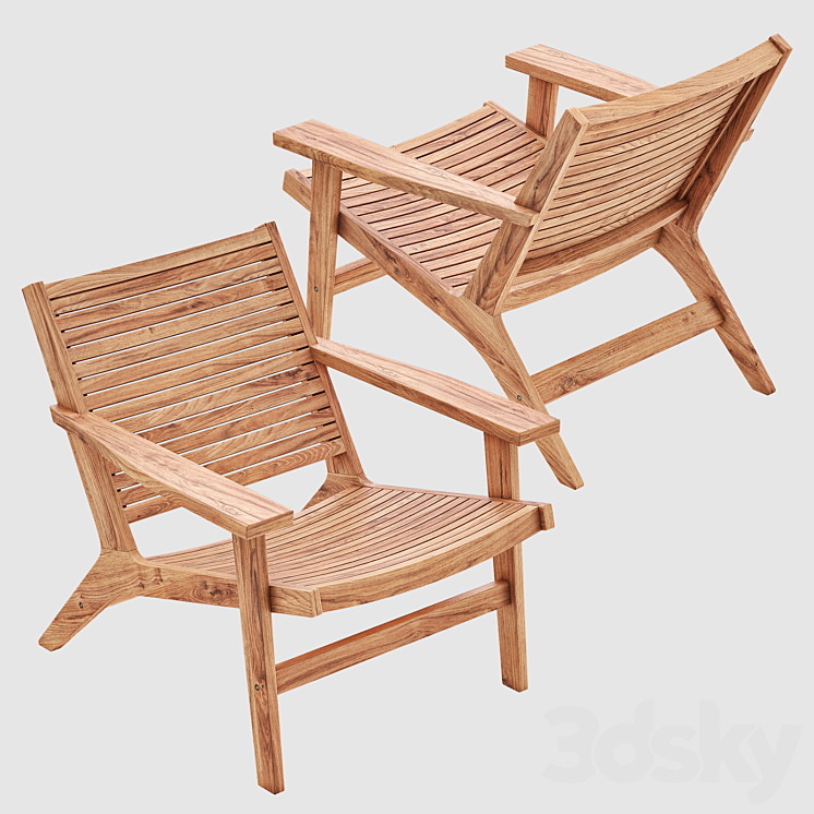 ACADIA Outdoor Lounge Chair Arm chair 3D model