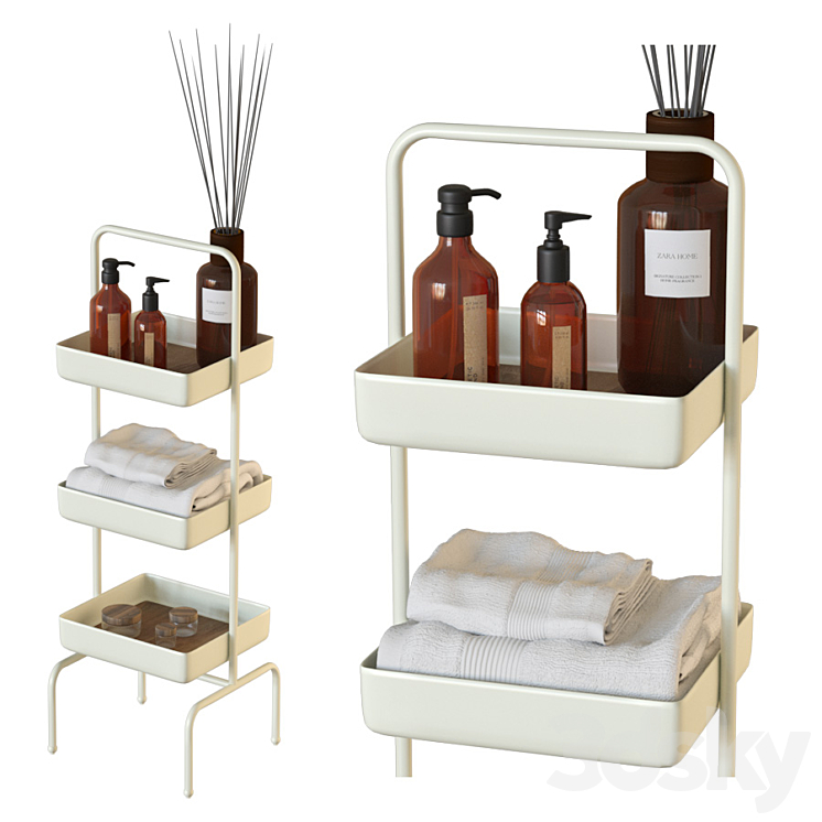 Metal and wood storage outlet unit