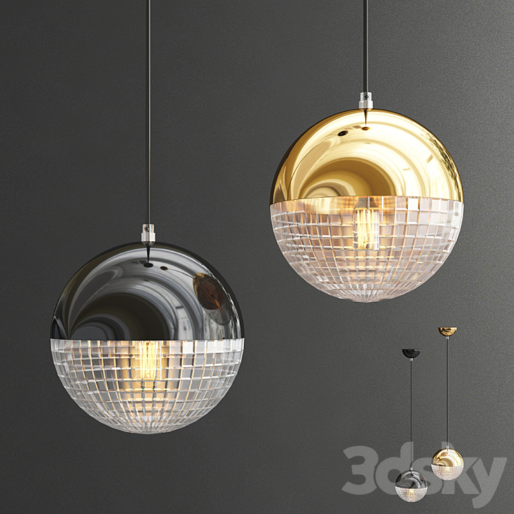 Lee broom lens flair pendant Pendant light 3D model