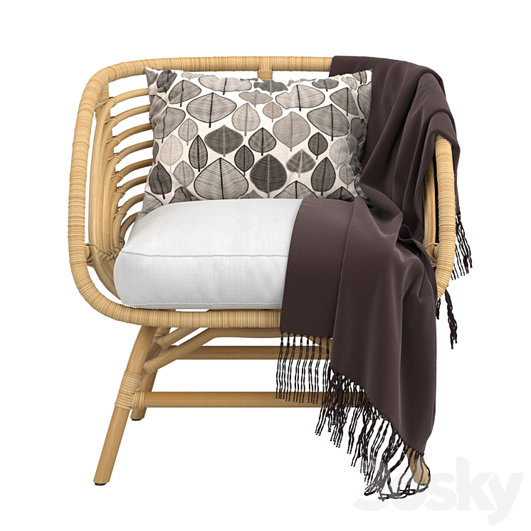 Ikea Buskbo Armchair Arm chair 3D model