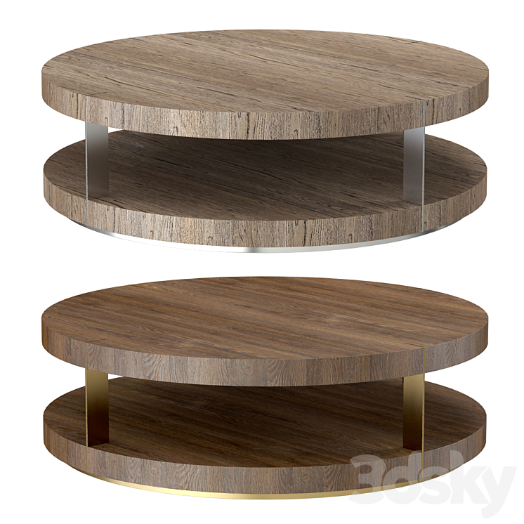 RH Modern Verrazano round coffee table Table 3D model
