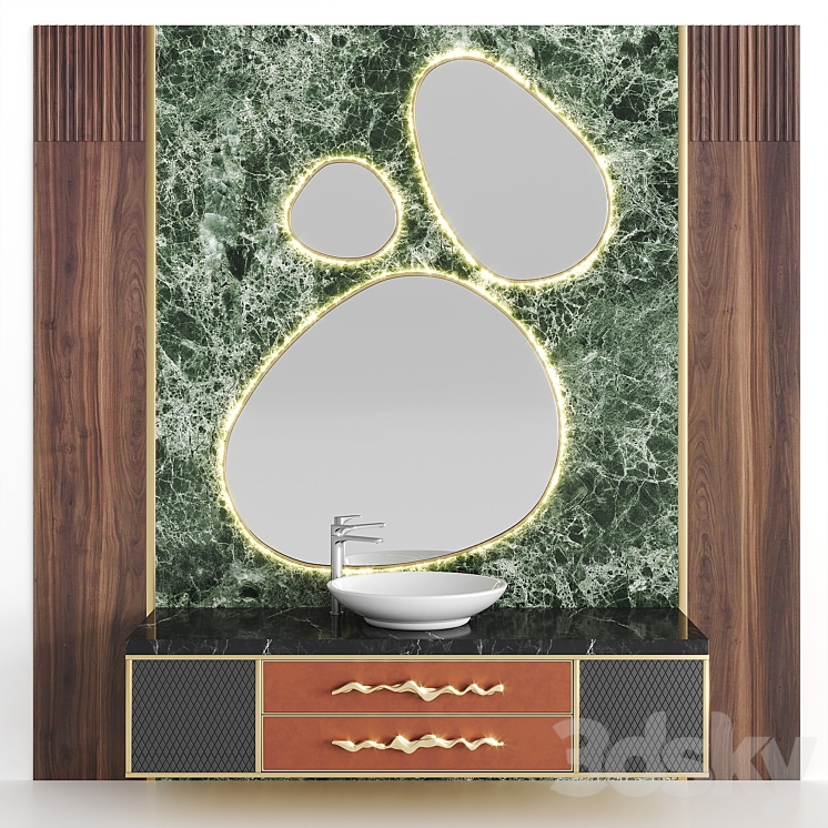 Bathroom Set BS21 - Bathroom furniture - 3D model