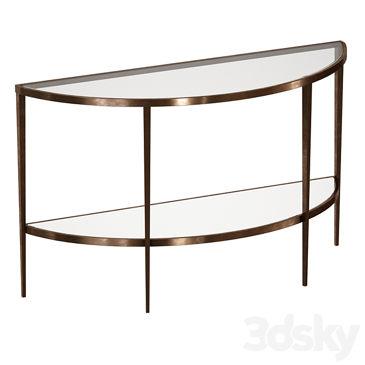 Crate and barrel demilune hot sale table