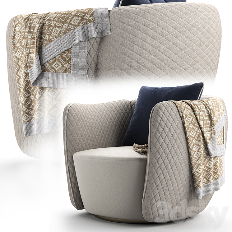 Charlotte Armchair UnlimitedFurnitureGroup Arm chair 3D model