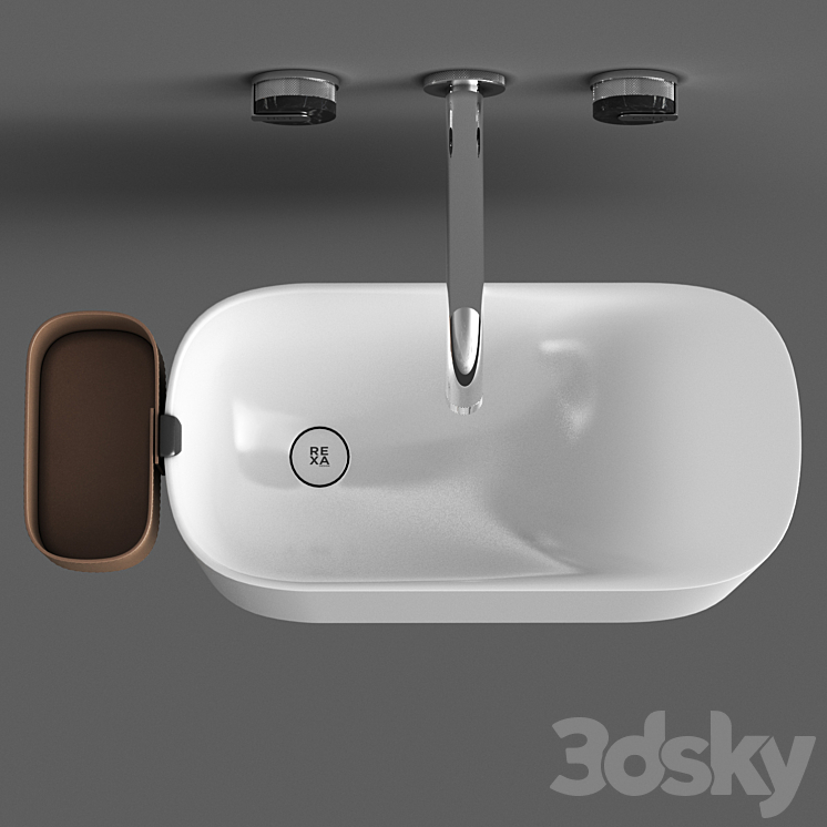 Wall mounted Korakril Ptit handrinse basin & Graff Mod plus faucet