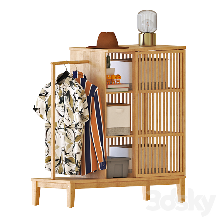 IKEA NORDKISA Open wardrobe Wardrobe Display cabinets