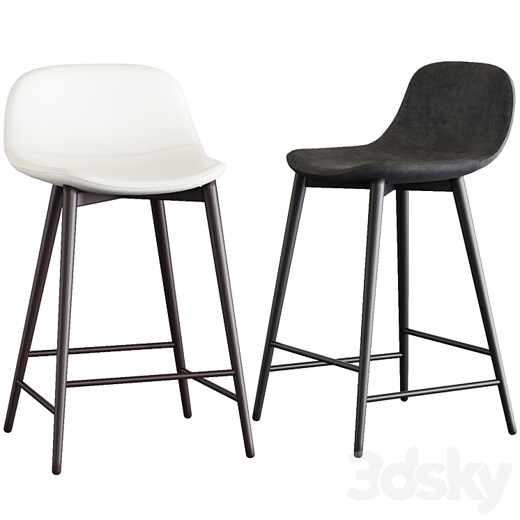 Hudson bar stool Chair 3D model