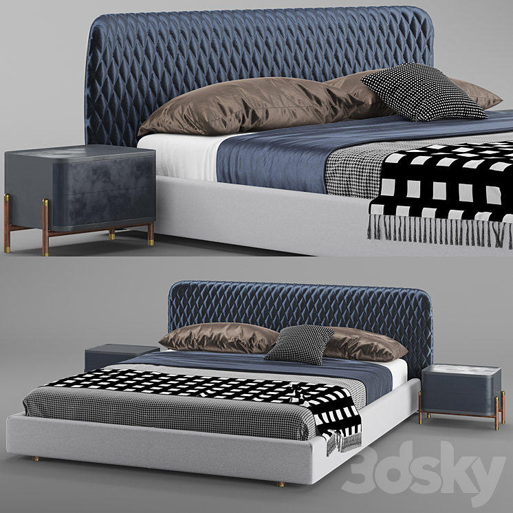 Bed_02 - Bed - 3D model