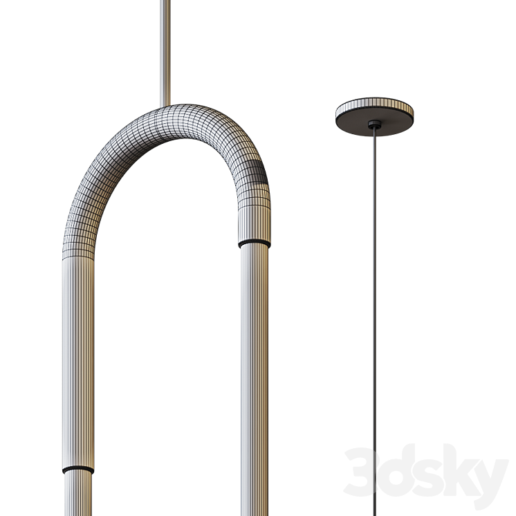 Huron Hanging Light by Kuzco Lighting Pendant light 3D model