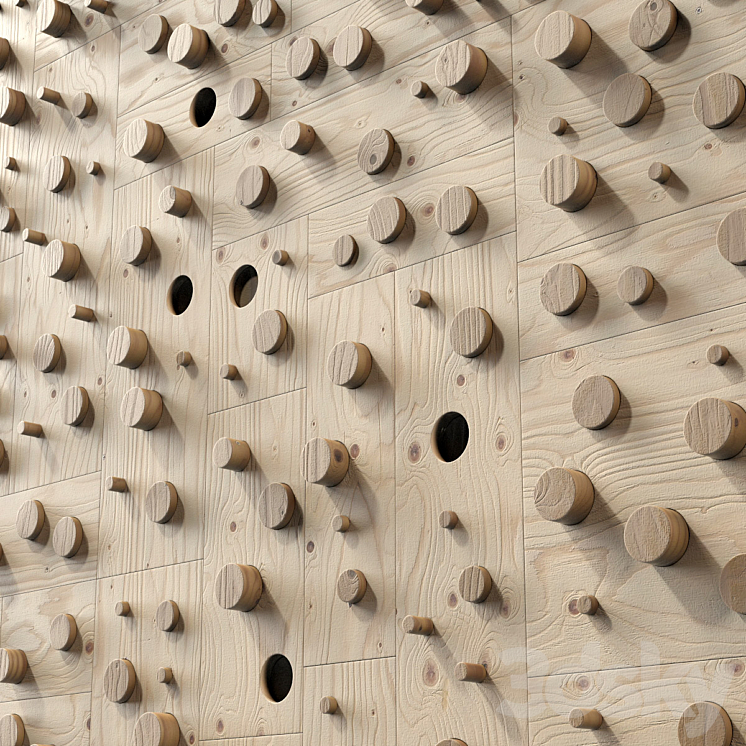 Panel wood board hole n2 / Panel from wooden boards with hole 2 Other decorative objects