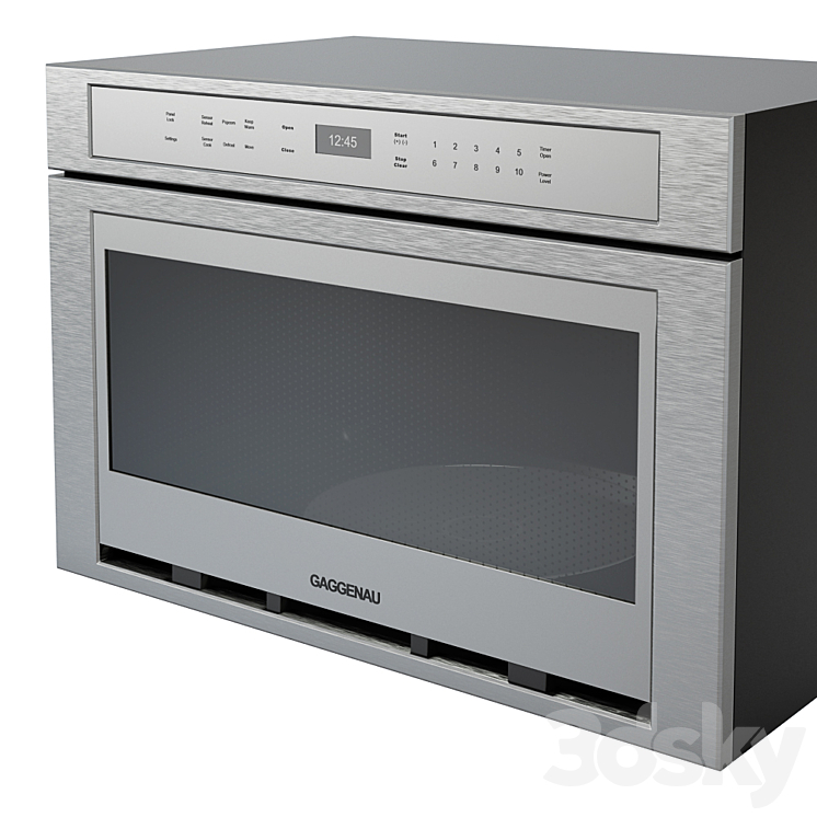 Gaggenau Drawer Microwave 400 MW420620 Kitchen appliance 3D model