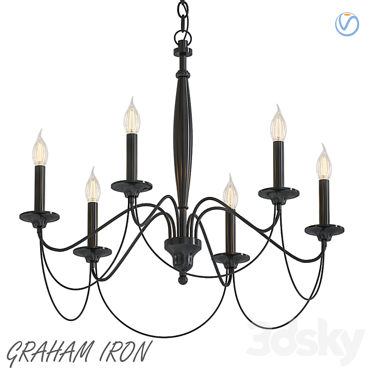 Graham on sale iron chandelier