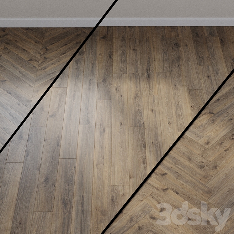 ITEM NO. 538675 HARO Laminate flooring TRITTY 90 Plank 1Strip 4V Oak Crown * brushed mats. Top