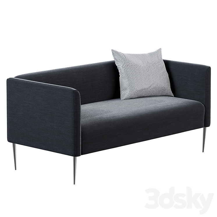 CB2 Marais Loveseat Sofa 3D model