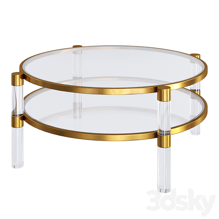 Oscarine lucite clearance coffee table