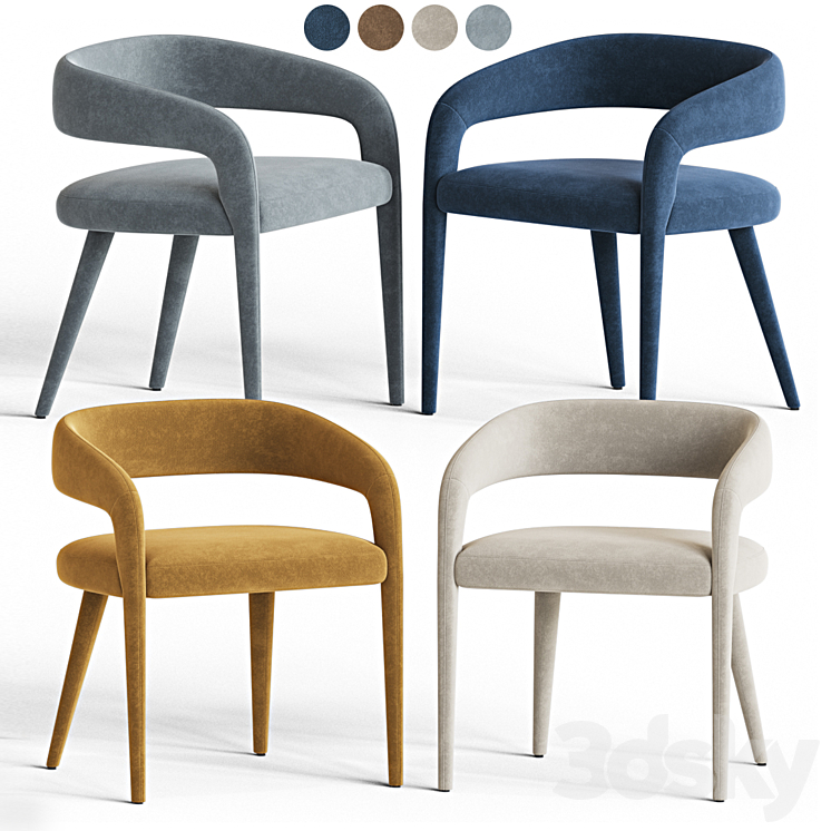 Lisette white deals dining chair