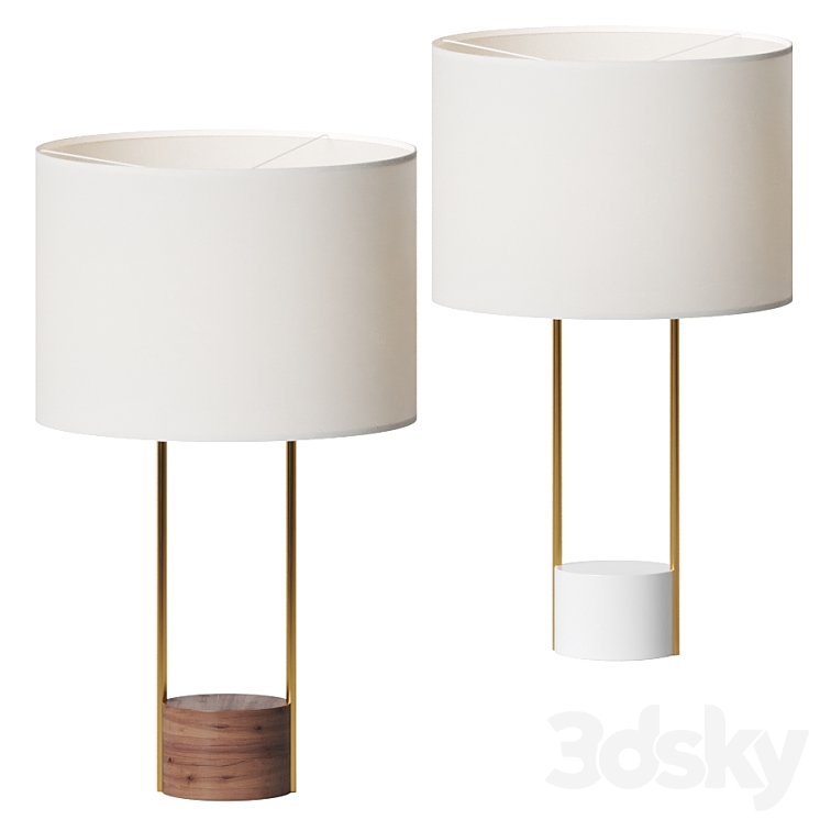 Industrial outline table lamp top