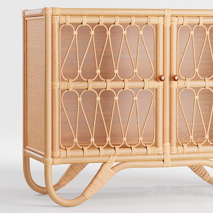 Melody rattan sales storage cabinet