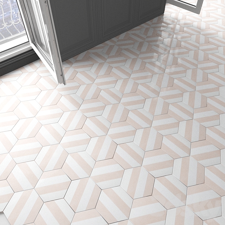 Marrakech Design tiles Claesson Koivisto Rune 268 Tile 3D model