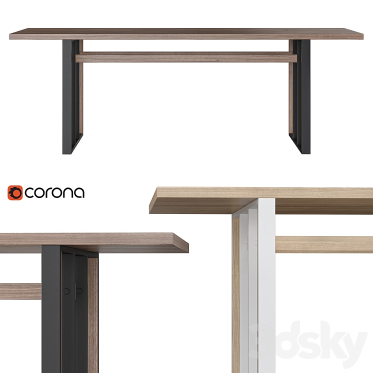 GRID Dinner Table Table 3D Model grid-dinner-table-table-3d-model