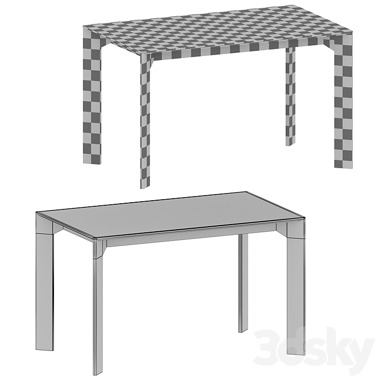 Ivy 50 "Dining Table (Crate and Barrel) Table 3D model