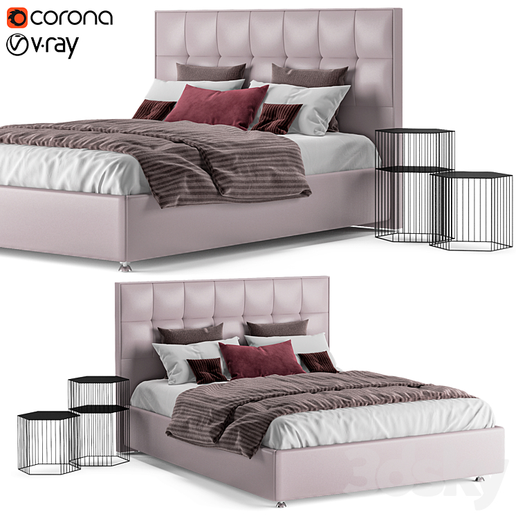 Askona arcadia - Bed - 3D model