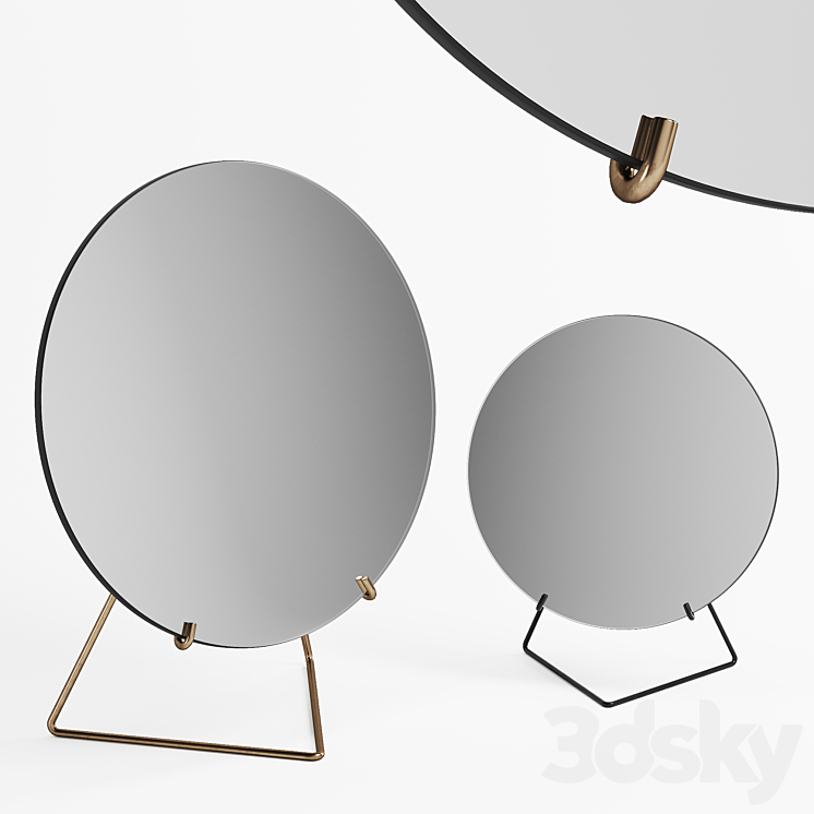 Moebe standing mirrors Mirror 3D model