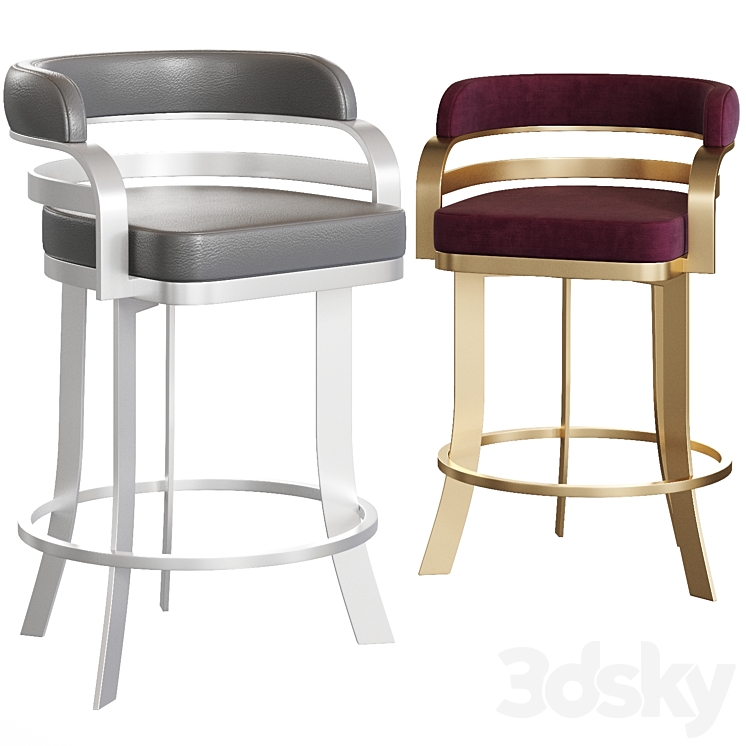 Wayfair Depaul Bar & Counter Swivel Stool Chair 3D model