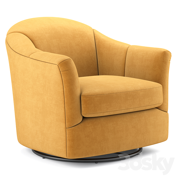 Gabriel Swivel Glider Havertys Armchair Arm chair 3D model