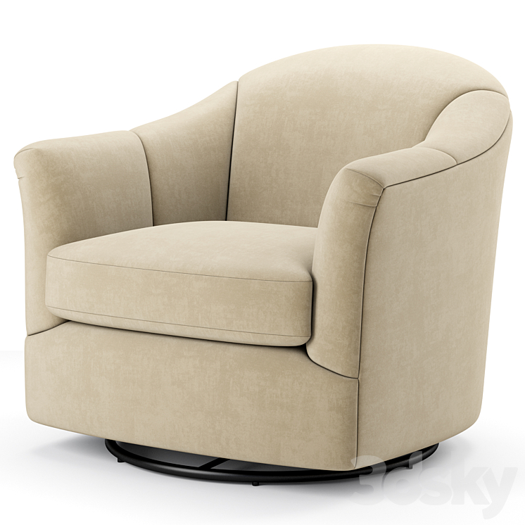 Gabriel Swivel Glider Havertys Armchair Arm chair 3D model