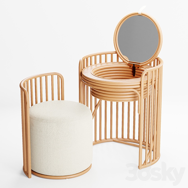 Elise vanity and stool set deals