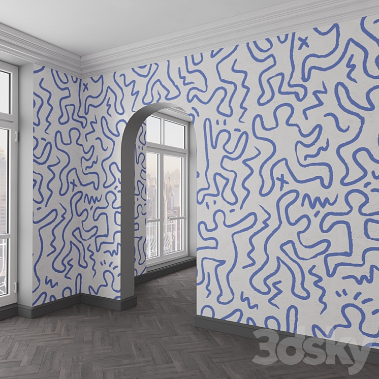 Wallpaper CASELIO 185 - Wall covering - 3D model