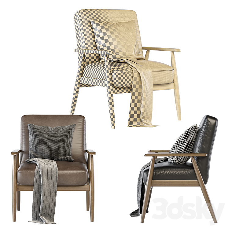 Pulaski wood hot sale frame accent chair