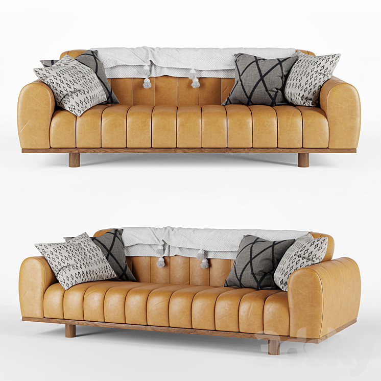 Article Texada Taos Tan Sofa Sofa 3D model