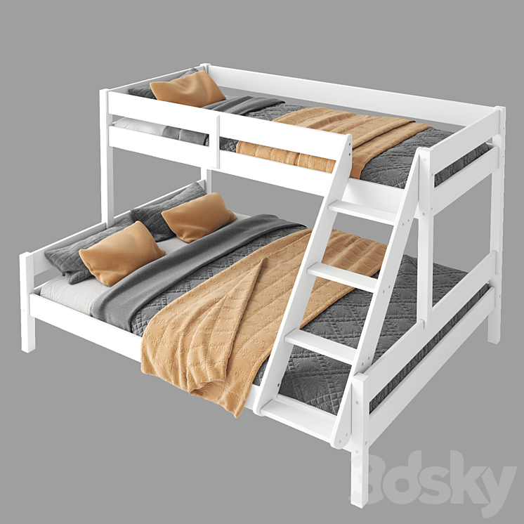 JYSK VESTERVIG bunk bed Bed 3D model