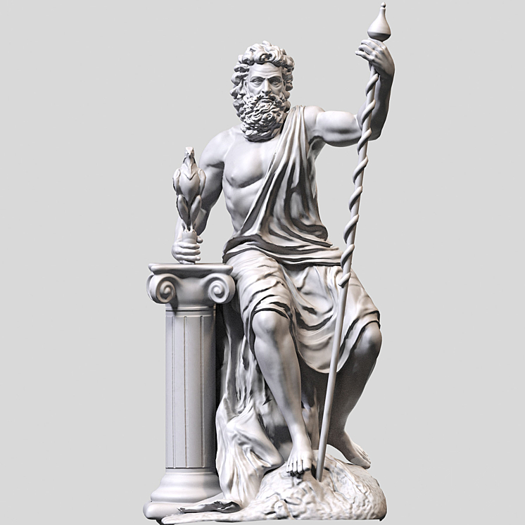 Statue 3d model cheap